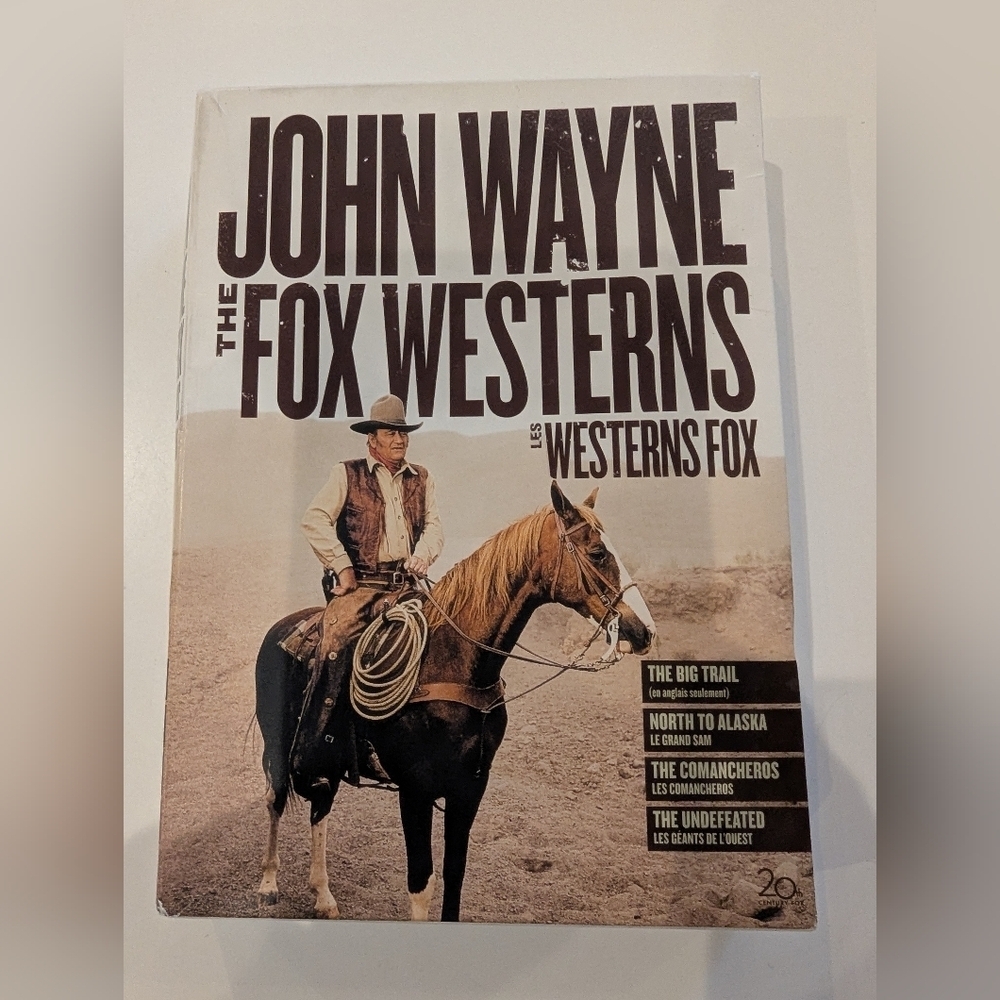 JOHN WAYNE Box Set The Fox westerns DVD Collection 4 Movies 5 DVDS